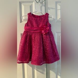 Youngland Fuchsia Sequin Kids Dress